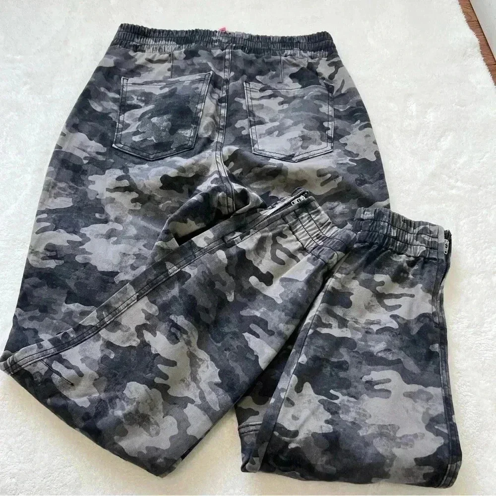 Spanx Stretch Twill Cargo Jogger Blackwash Camo Medium - Picture 7 of 12